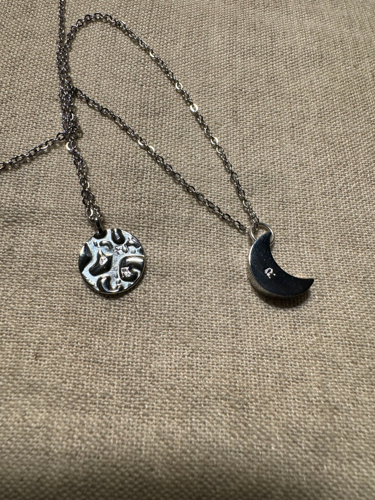 Mini hidden initial waterproof necklace