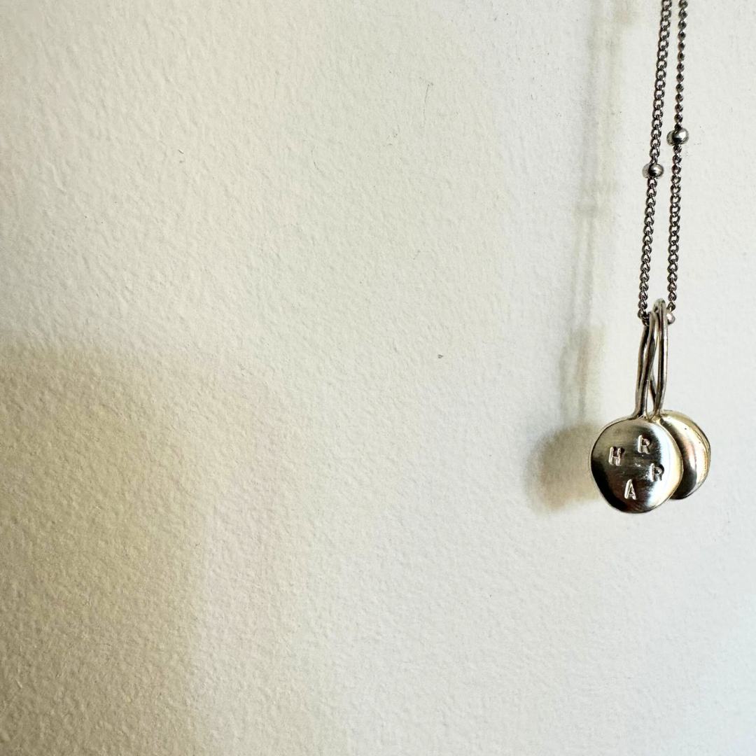 Hammered ATHENA Sterling Silver Necklace