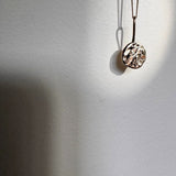 Hammered ATHENA Solid 9ct Gold Pendant