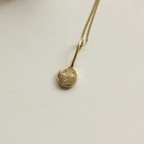 ATHENA Solid Gold Necklace & Earrings