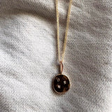 Hammered ATHENA Solid 9ct Gold Pendant