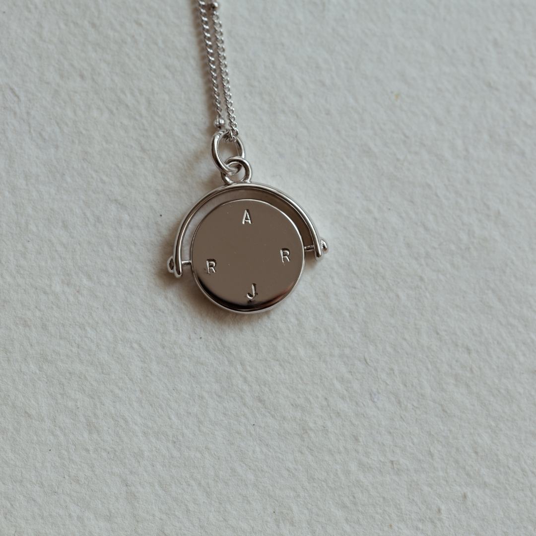 DISCO Spinner Necklace (Sterling Silver / Gold Vermeil)