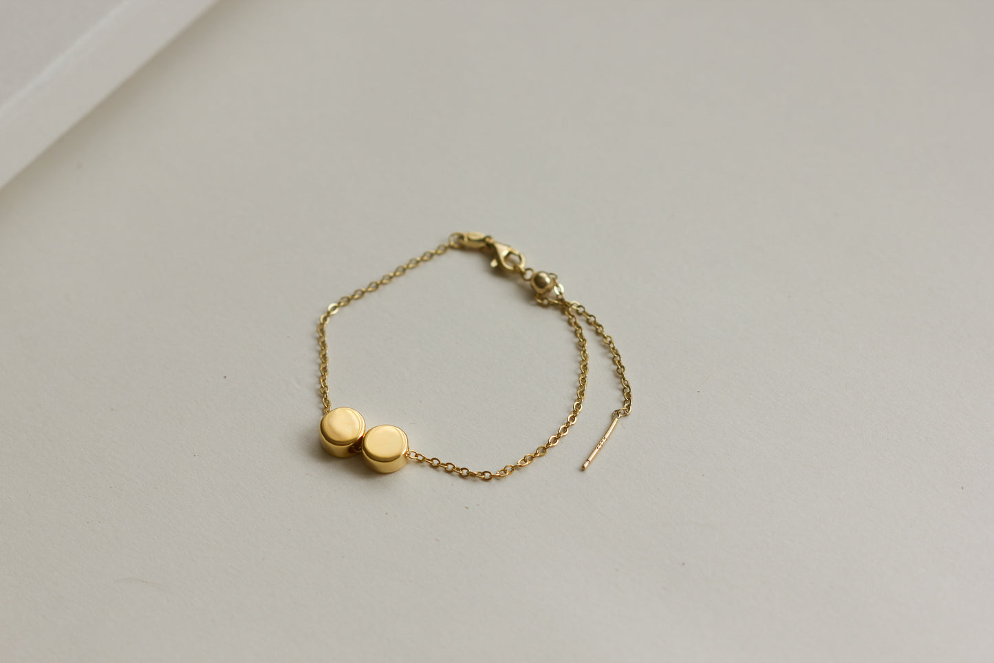 Round pendant initial necklace. Sterling silver and gold vermeil