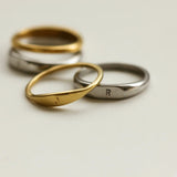 EMILIA Initial Signet Ring