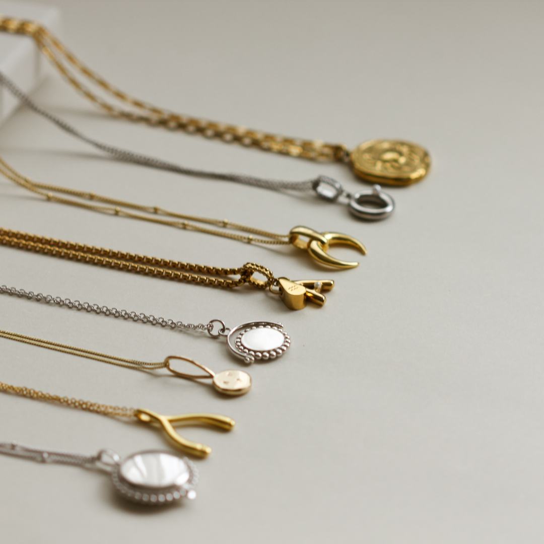 SIENNA Horn Necklace (Sterling Silver / Gold Vermeil)