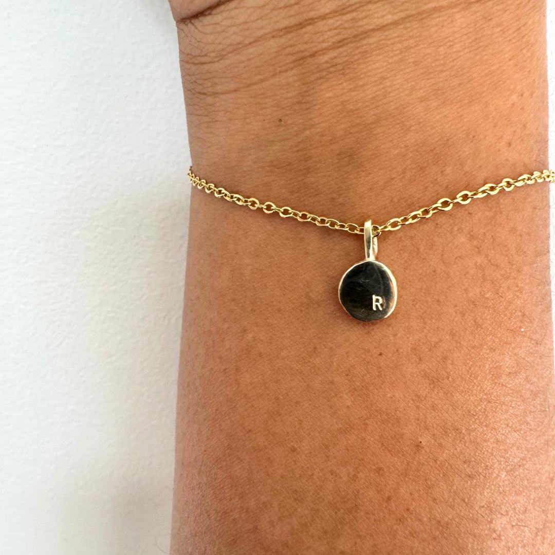 Mini Hammered ATHENA Solid 9ct Gold Necklace