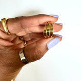 Waterproof OPHELIA Initial Signet Ring