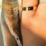 REEVA Initial Cigar Ring
