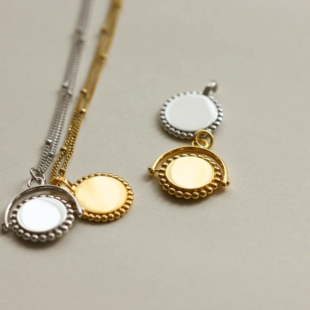 SOLEIL Beaded Initial Necklace