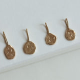 Hammered ATHENA Solid 9ct Gold Pendant