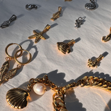 Multi ocean charm earrings 