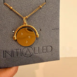 LUX DISCO Spinner Initial Necklace (multiple initials)