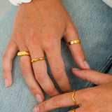 LILAH Signet Ring (Sterling Silver / 9ct Gold)