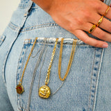 LUX DISCO Spinner Initial Necklace (multiple initials)