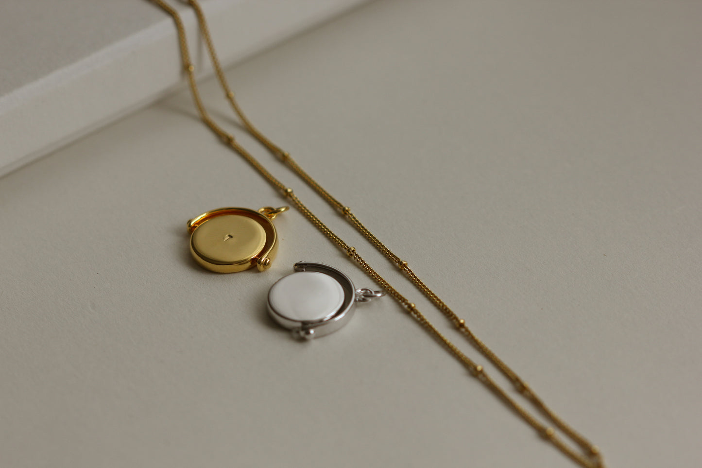 DISCO Spinner Necklace (Sterling Silver / Gold Vermeil)