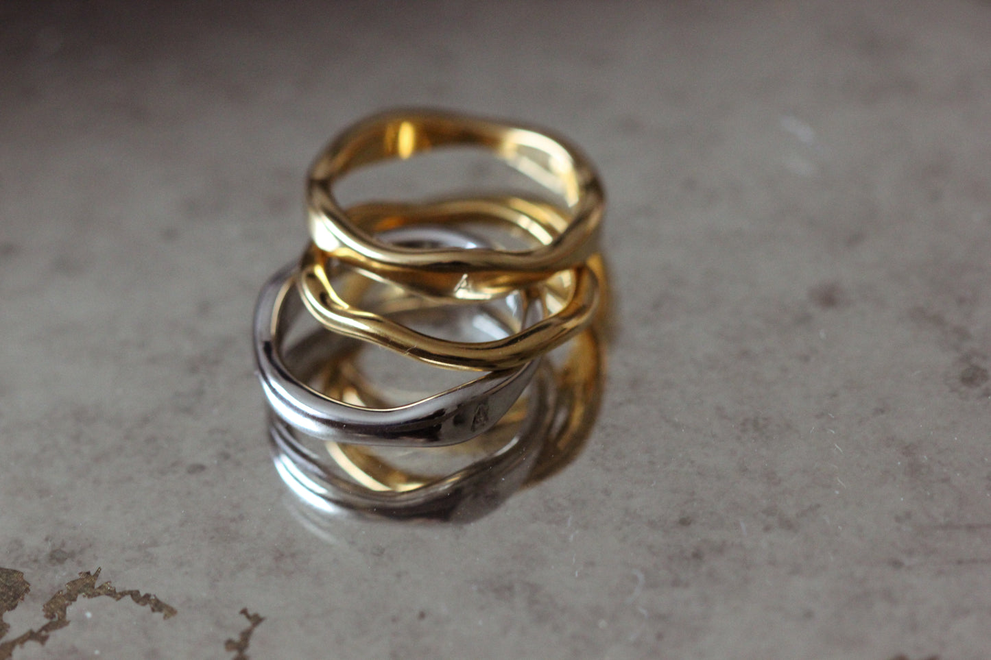 WAVE Stacker Ring Duo