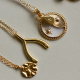 ZO Wishbone Initial Necklace