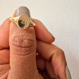 ANNABEL Signet Ring (9ct Gold / Silver)