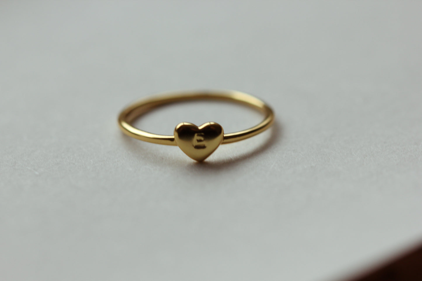 BELLA Heart Initial Ring