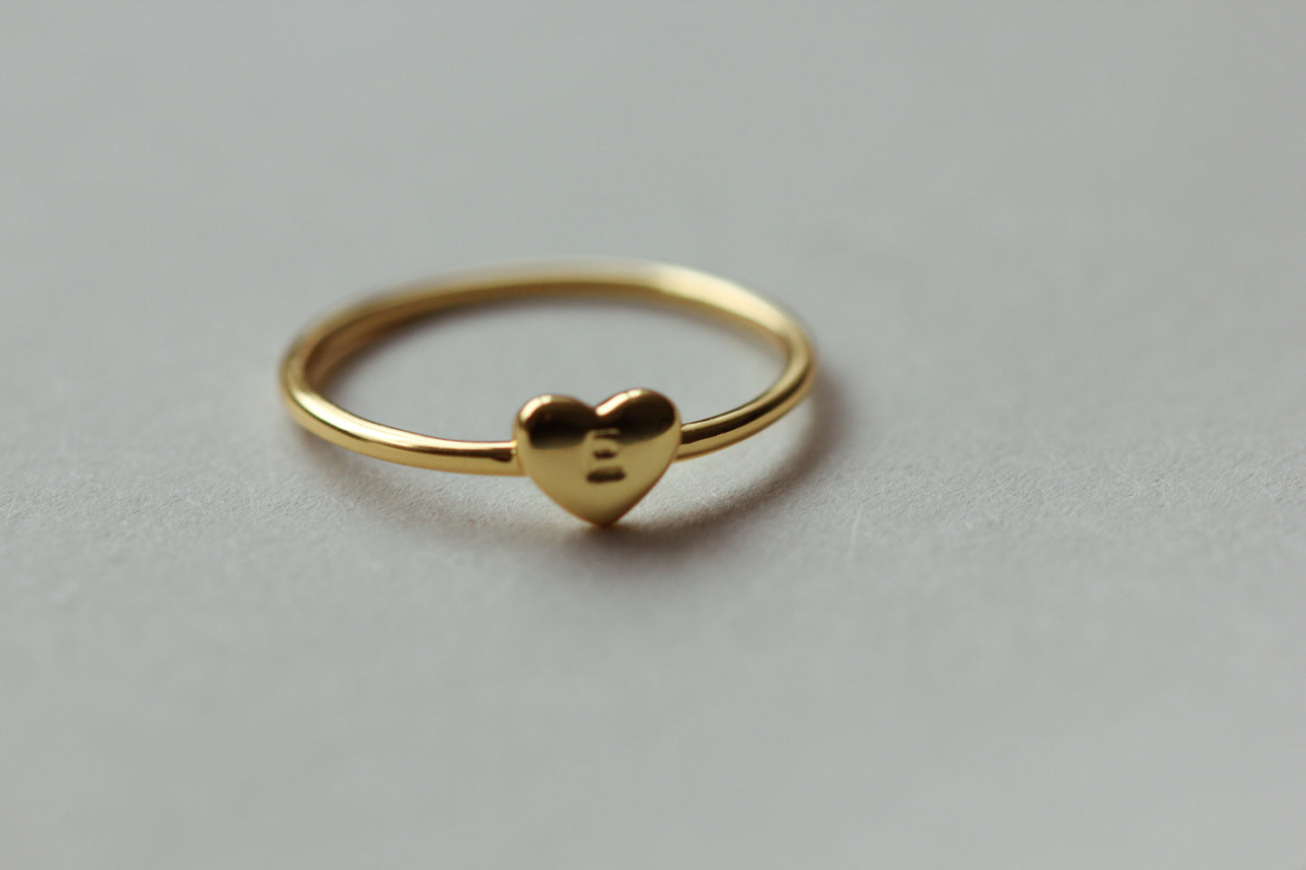 BELLA Heart Initial Ring