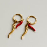 Chilli hoop waterproof earrings 