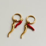 Chilli hoop waterproof earrings 
