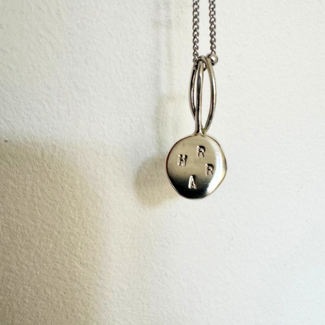 Hammered ATHENA Sterling Silver Necklace & Earrings