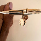 ATHENA Bangle 9ct Gold / Sterling Silver