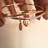 ATHENA Bangle 9ct Gold / Sterling Silver