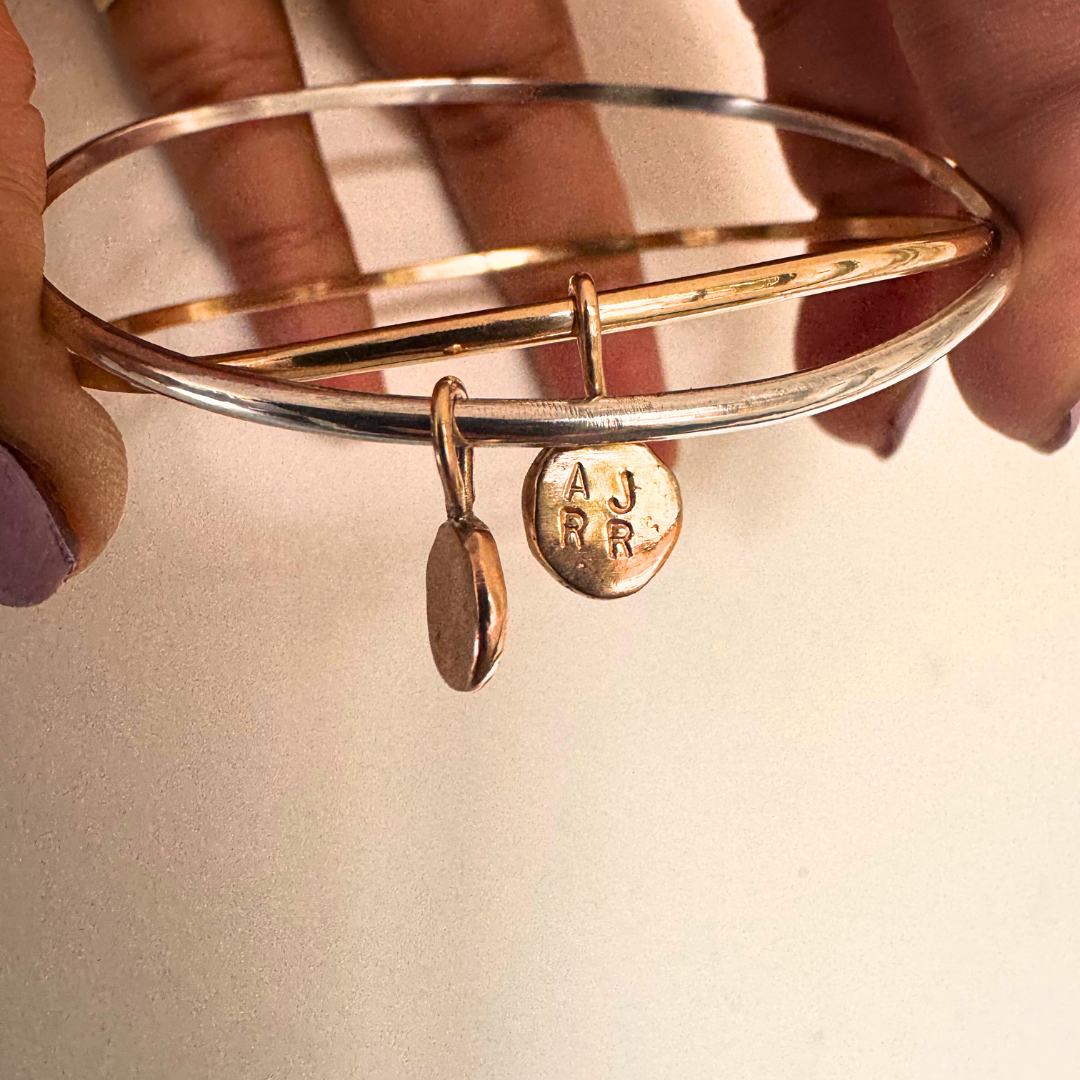 ATHENA Bangle 9ct Gold / Sterling Silver