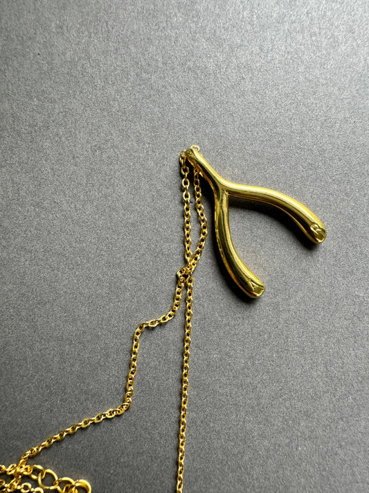 ZO Wishbone Initial Necklace
