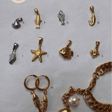 Multi ocean charm earrings 