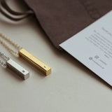 Waterproof CATERINA Initial Bar Necklace