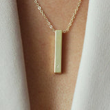Waterproof CATERINA Initial Bar Necklace