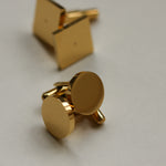 Stainless steel initial cufflinks groomsmen 