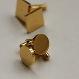 Stainless steel initial cufflinks groomsmen 