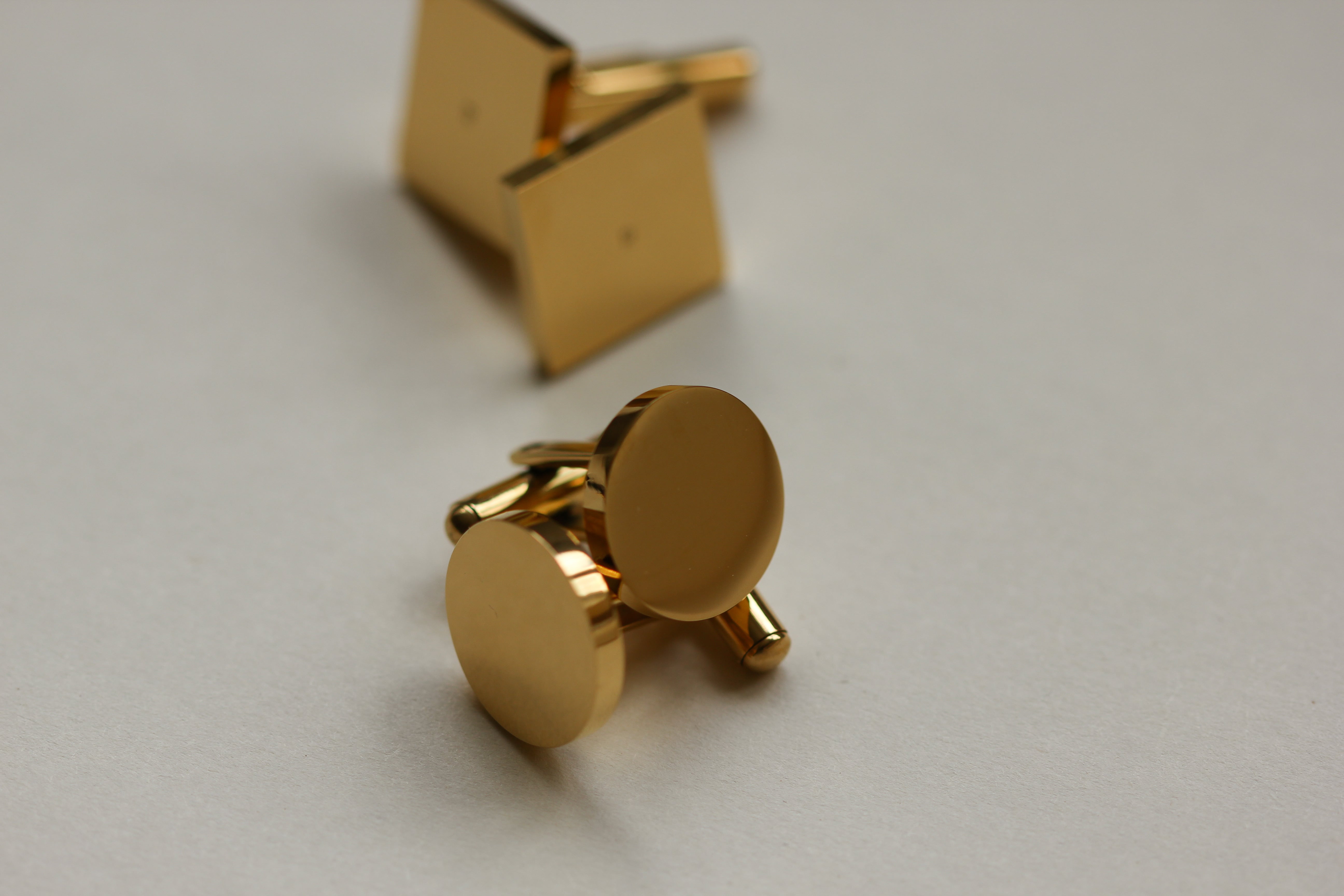 Stainless steel initial cufflinks groomsmen 