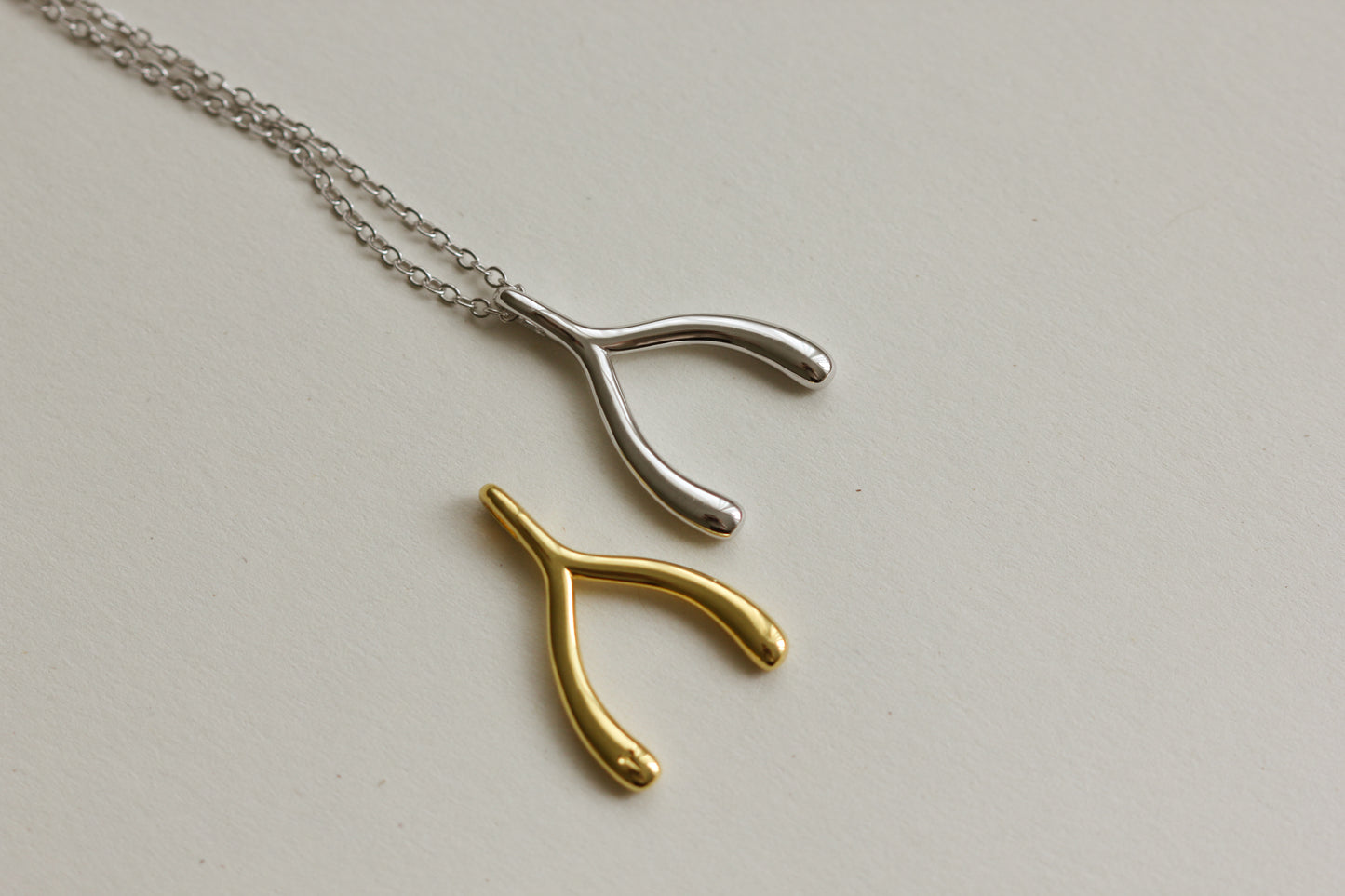 ZO Wishbone Initial Necklace