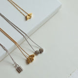 FRIDA Lock Necklace (Sterling Silver / Gold Vermeil)