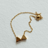 Waterproof GEO Triangle Initial Necklace