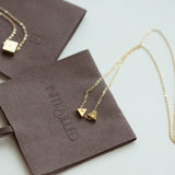 Waterproof GEO Triangle Initial Necklace