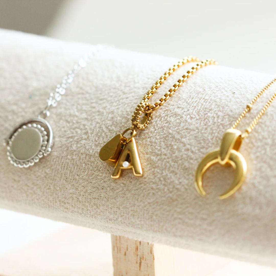 SIENNA Horn Necklace (Sterling Silver / Gold Vermeil)