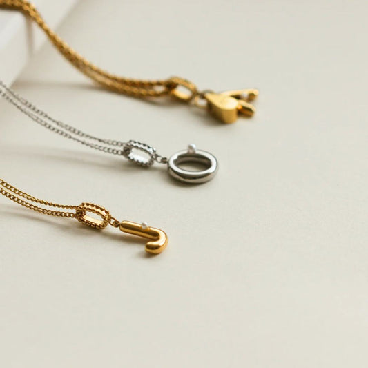 Gigi Bubble Initial Necklace