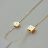 Waterproof HORIZON Round Initial Bracelet