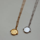 LUX DISCO Spinner Initial Necklace (multiple initials)