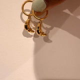 Croissant earrings