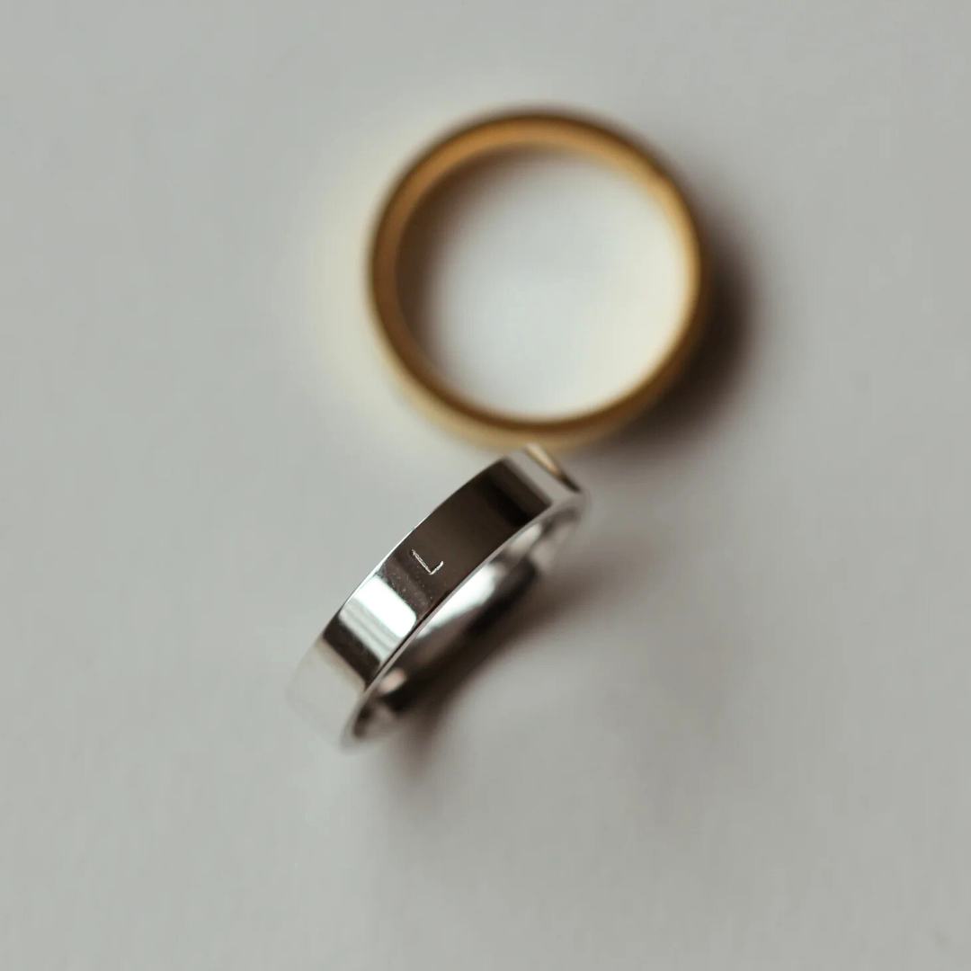 REEVA Initial Cigar Ring