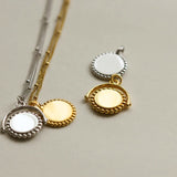 SOLEIL Beaded Initial Necklace