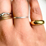 VIOLET Dome Initial Ring