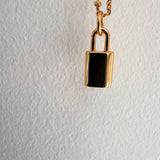 FRIDA Lock Necklace (Sterling Silver / Gold Vermeil)